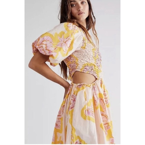 NWOT Free People Karina Midi Dress Size Medium - Picture 3 of 14